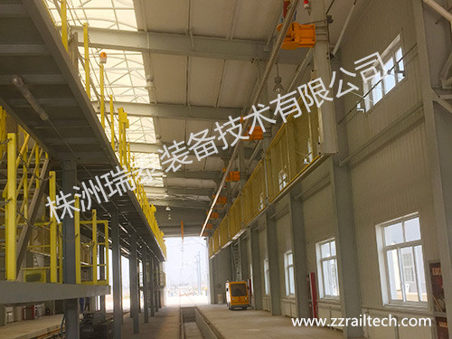 西安大功率基地調試接觸網(wǎng) (2)